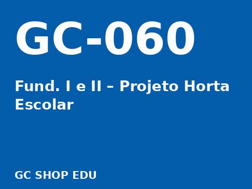 Capa: Fund. I e II – Projeto Horta Escolar