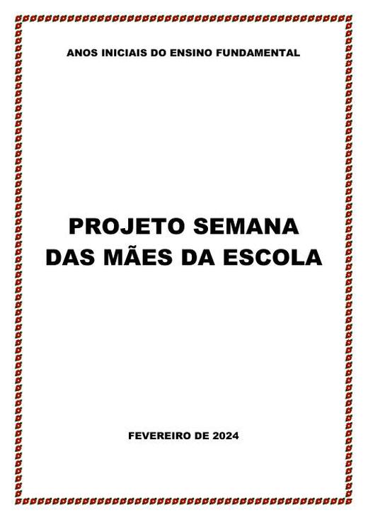 Capa: Fund. I – Projeto Semana das Mães BNCC