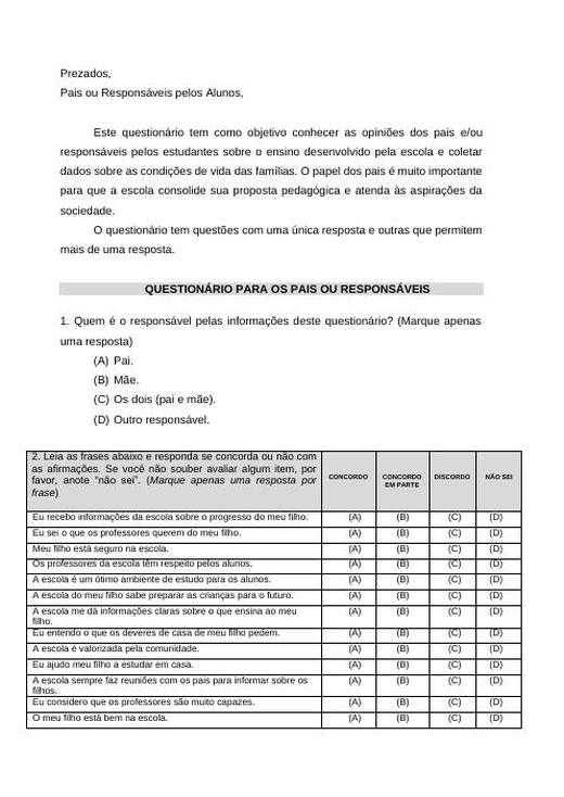 Capa do material nº 079: Ficha de Escuta Pais