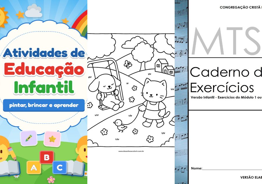 Capas de materiais do Kit Educação Infantil Essencial
