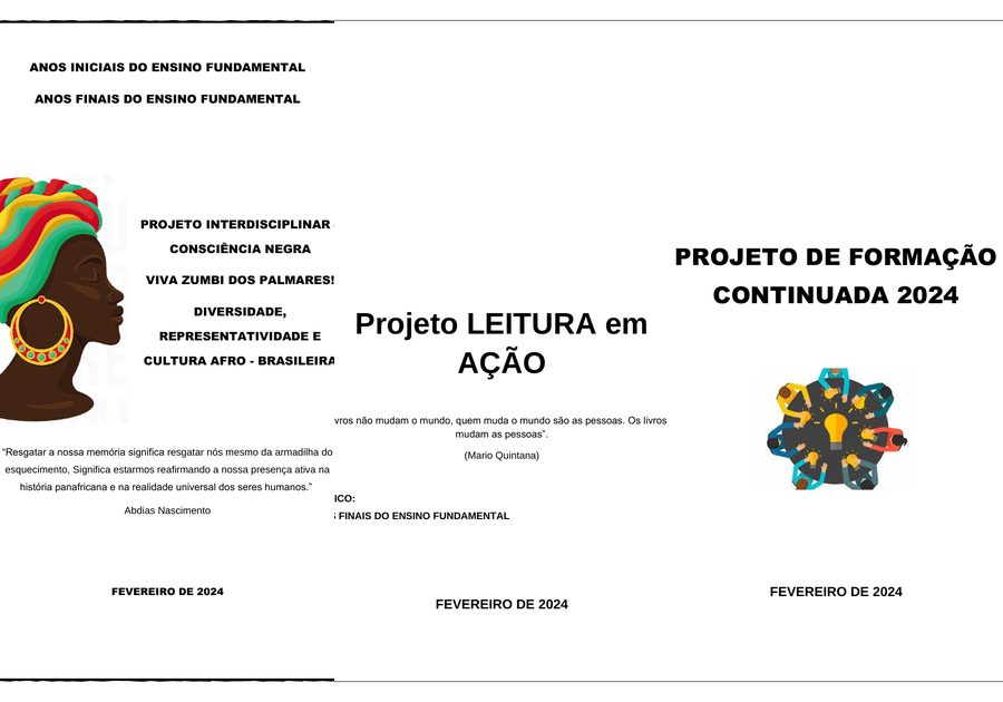 Capas de projetos do Kit Gestão Escolar: Projetos